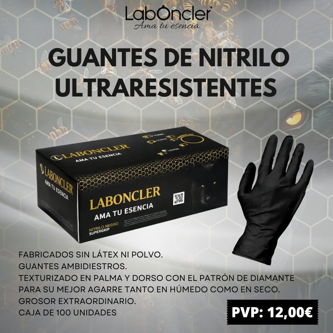 GUANTES DE NITRILO NEGROS