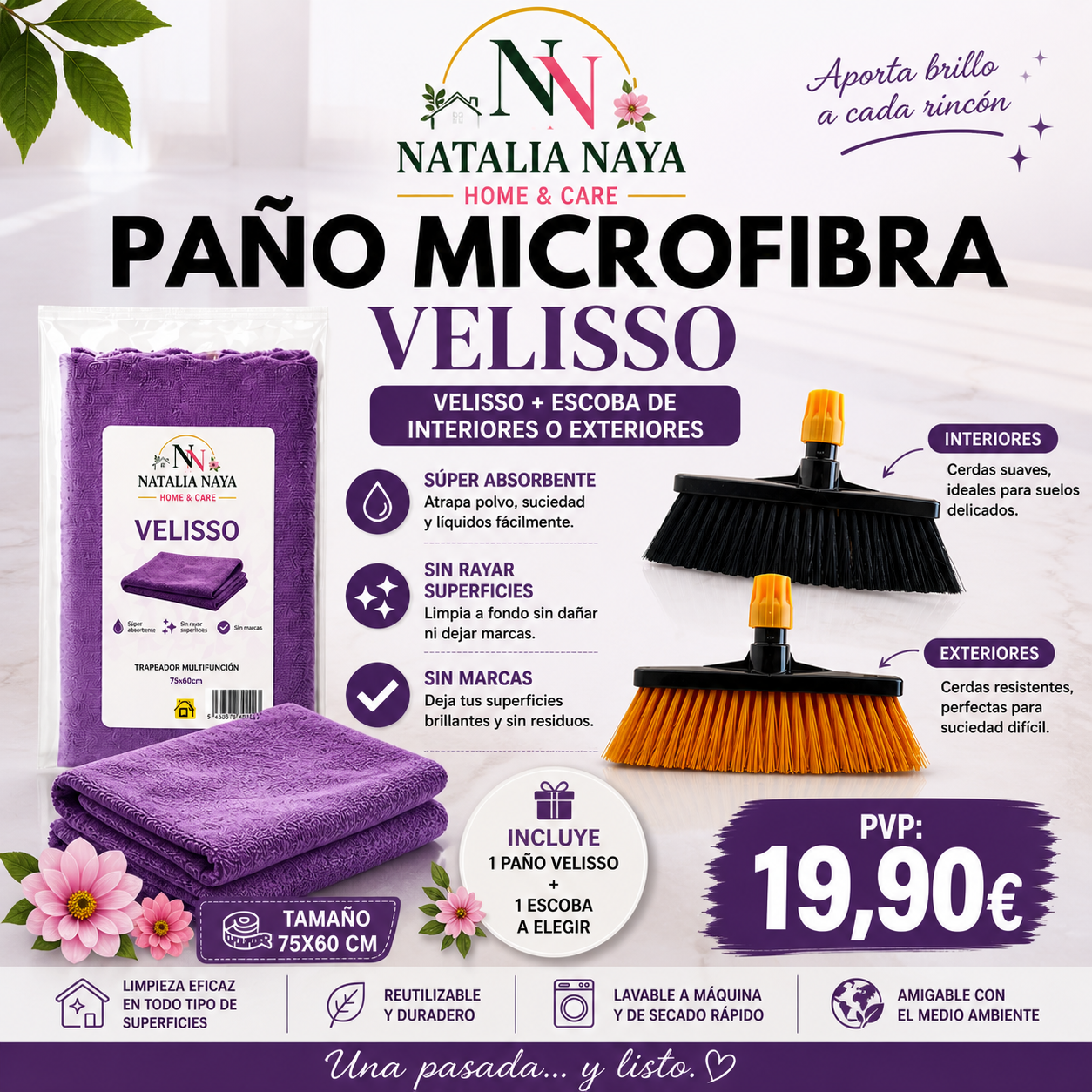 Velisso — Trapeador Multifunción 75x60cm