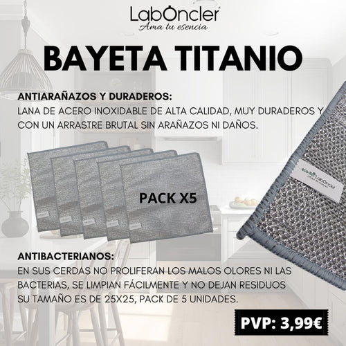 BAYETA TITANIO PACK 5 UD
