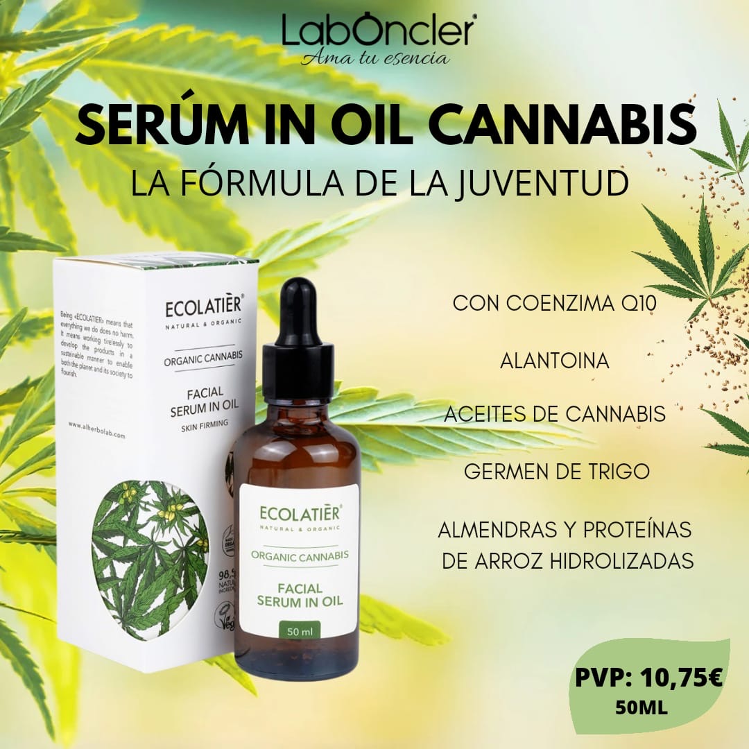 Sérum faciales aceite de almendras y aceite de cannabis