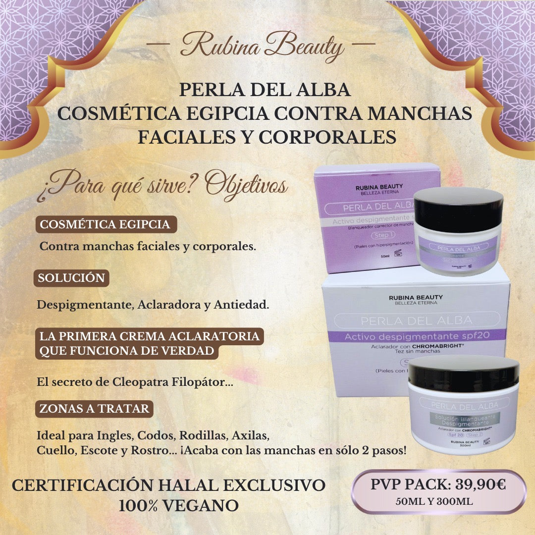 Pack perla del alba step 1+ step 2 Rubina Beauty
