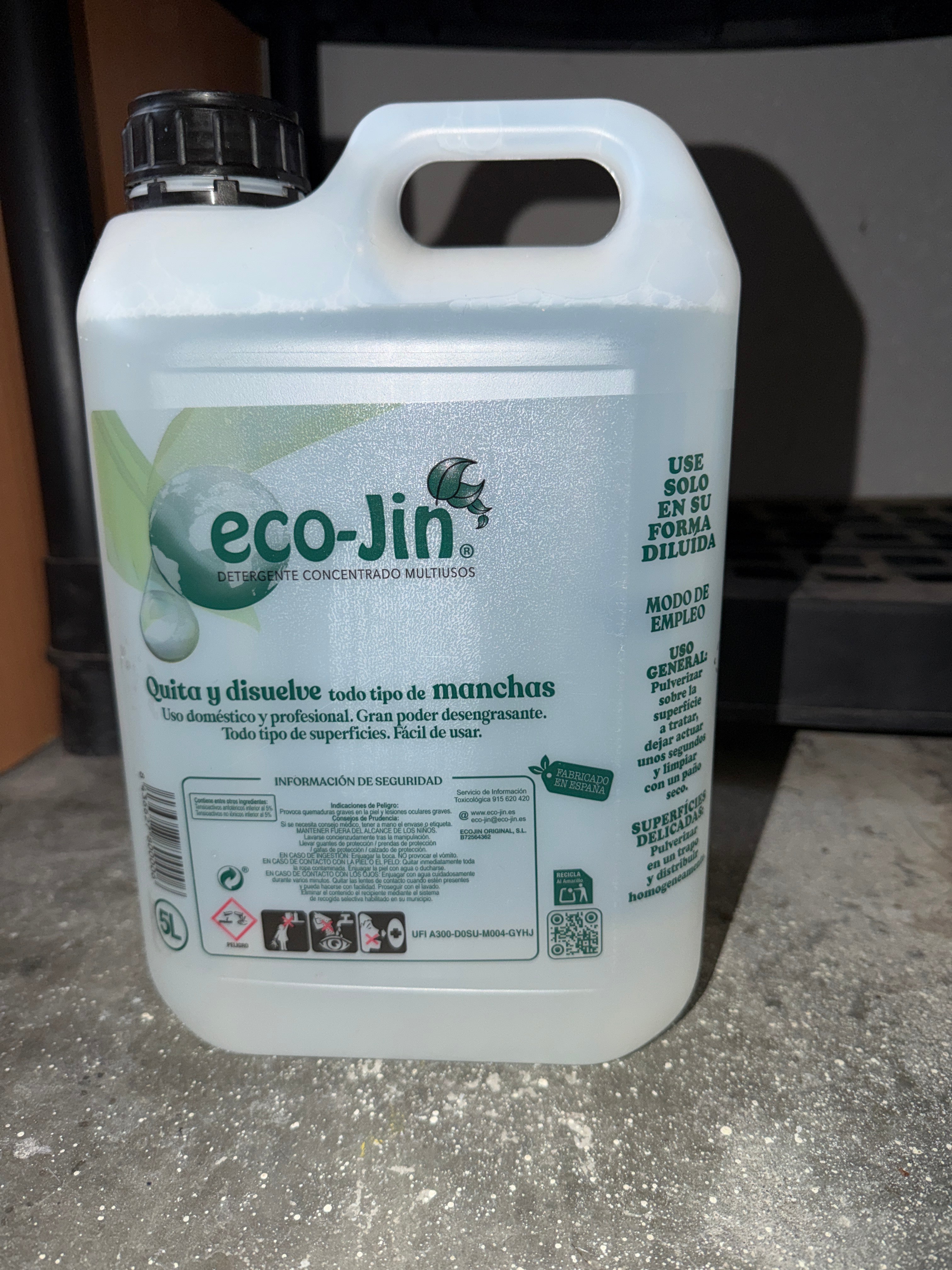 Bidón 5L de Eco-Jin  Aromas a Elegir Sin Difusor De Mezclas