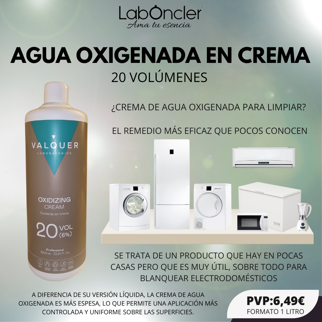 AGUA OXIGENADA EN CREMA 20 VOLÚMENES (1L)